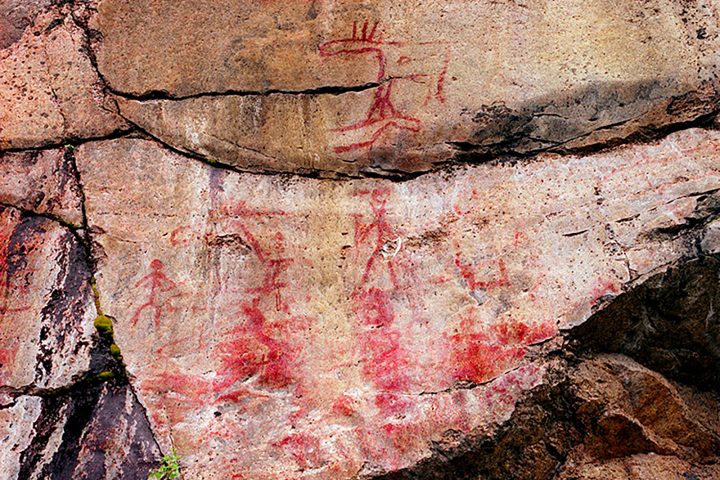 Astuvansalmi Rock Paintings. Image collection credit: Ismo Luukkonen (preserved from supplied folder name).