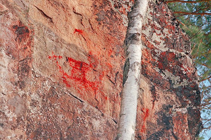 Avosaari Rock Paintings. Image collection credit: Ismo Luukkonen (preserved from supplied folder name).